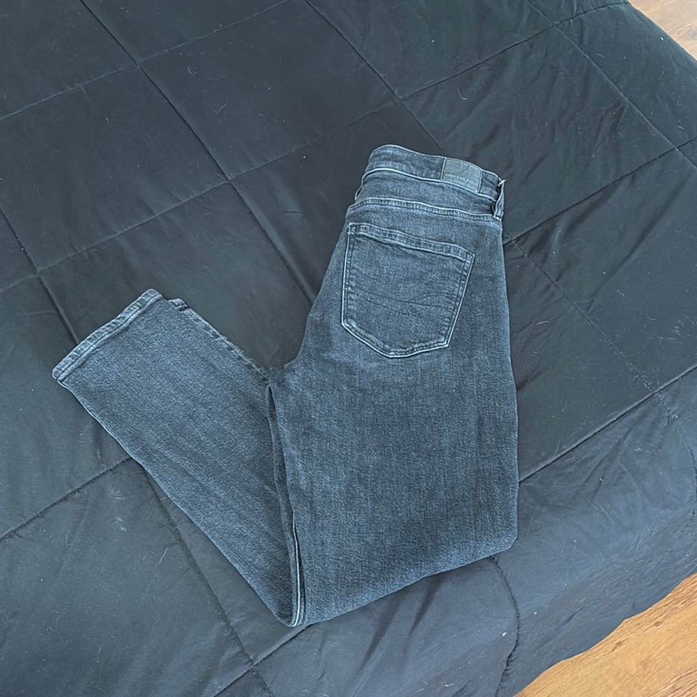 American Eagle Outfitters light black Straight Leg Jeans